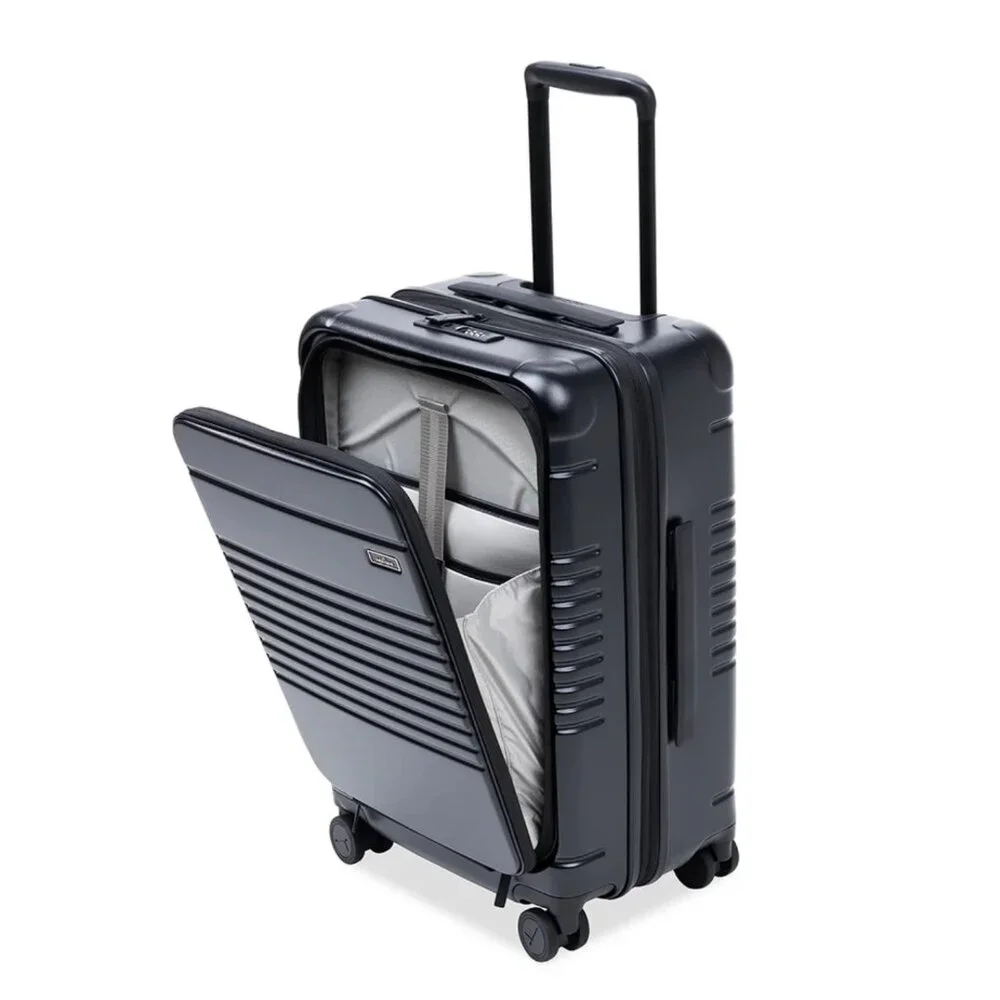 NIB NWT Arlo Skye The Expandable Carry-On Max - Front Pocket, Black